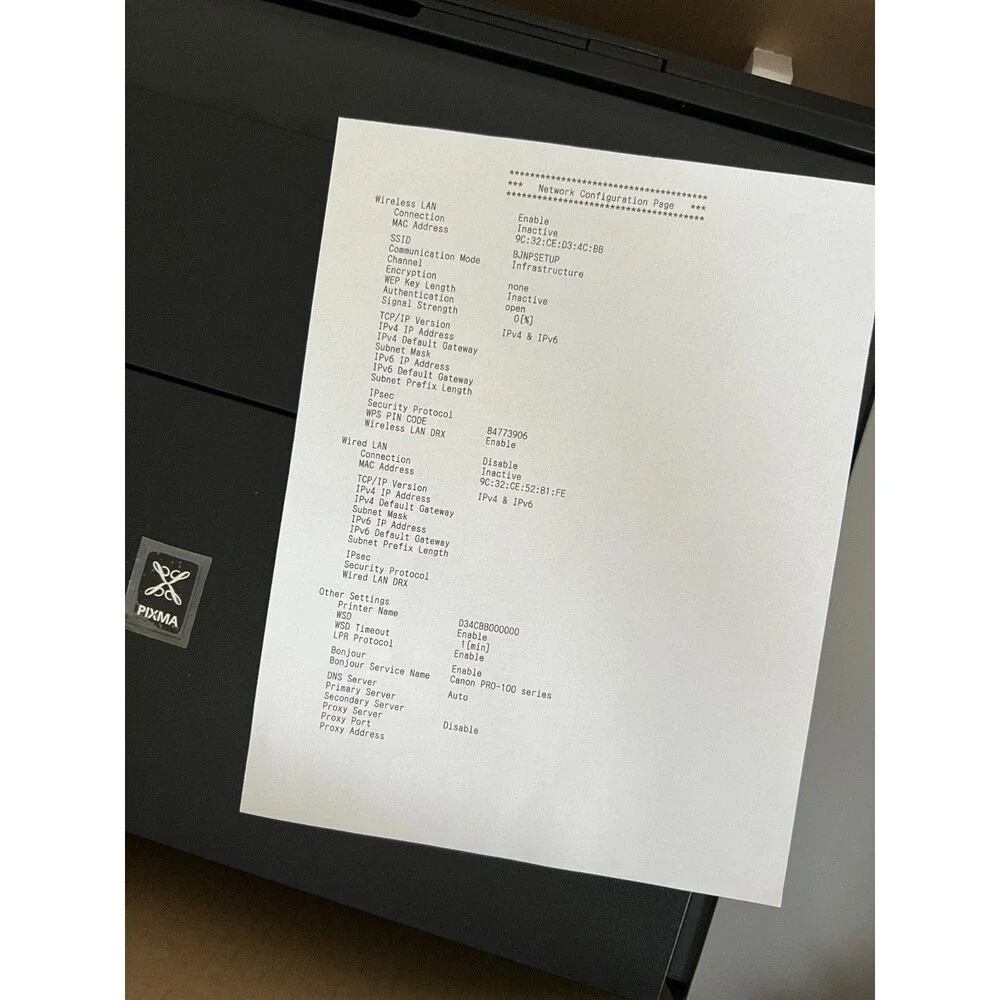 Canon PIXMA PRO-100 Inkjet Color Digital Photo Printer - 6228B002